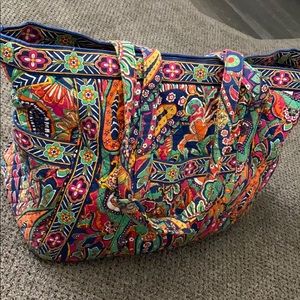 RARE Vera Bradley Large Overnight Paisley Tote